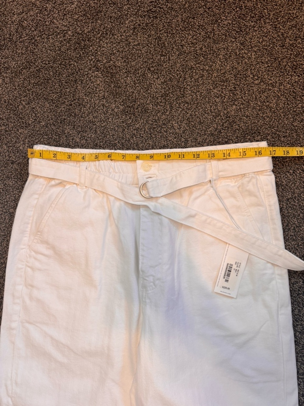 Women’s Renn Paperbag Summer White Trouser Pant AG Adriano Jeans Size 12/Size 31 - Picture 11 of 12